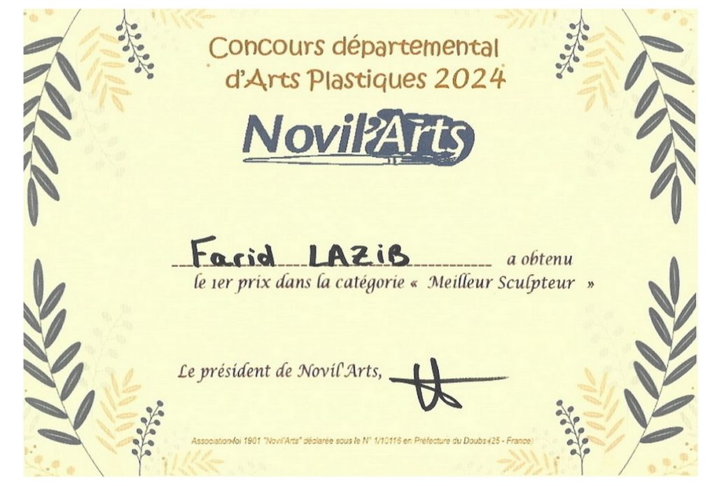 novillars 2024 Farid Lazib sculpteur métal
