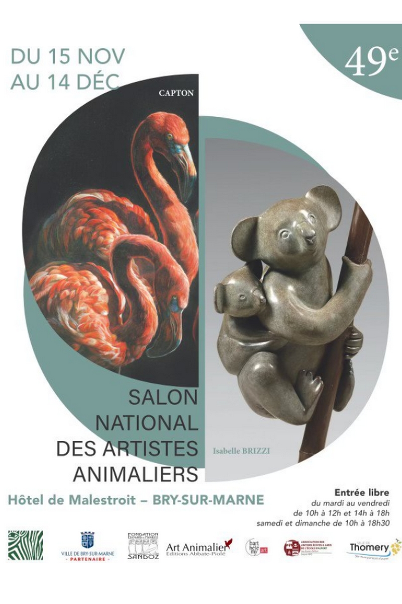 Présentation des prochaines expositions Salon national des artistes animalier 2025