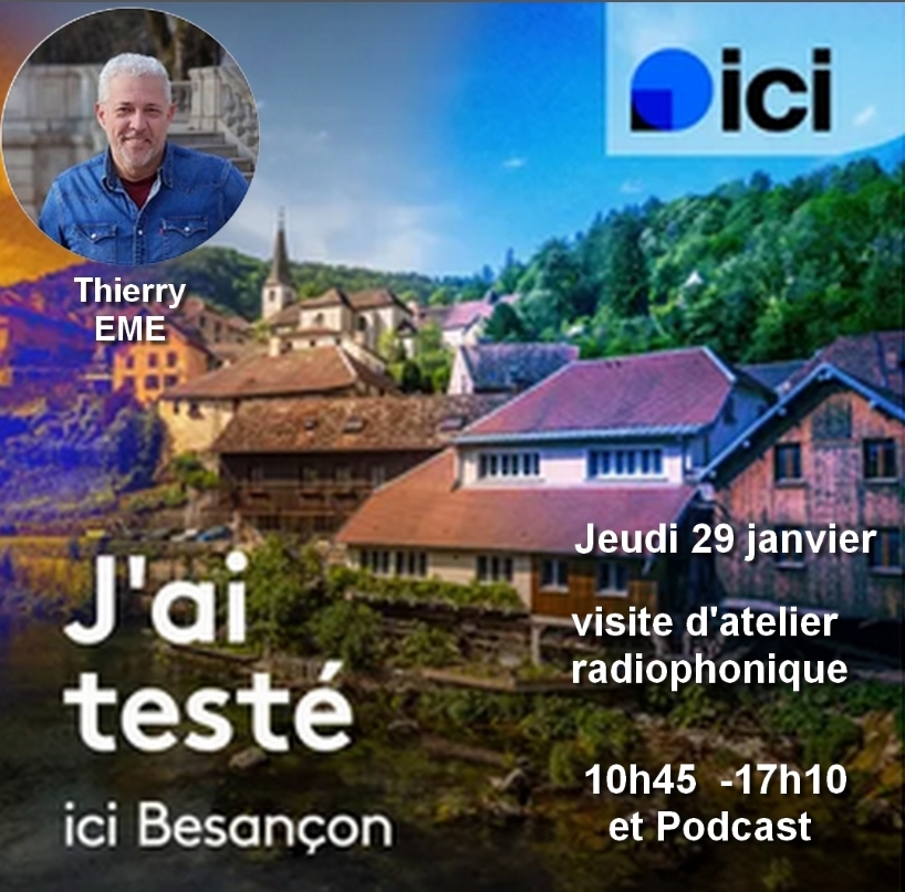 Interview radiophonique et visite de mon atelier