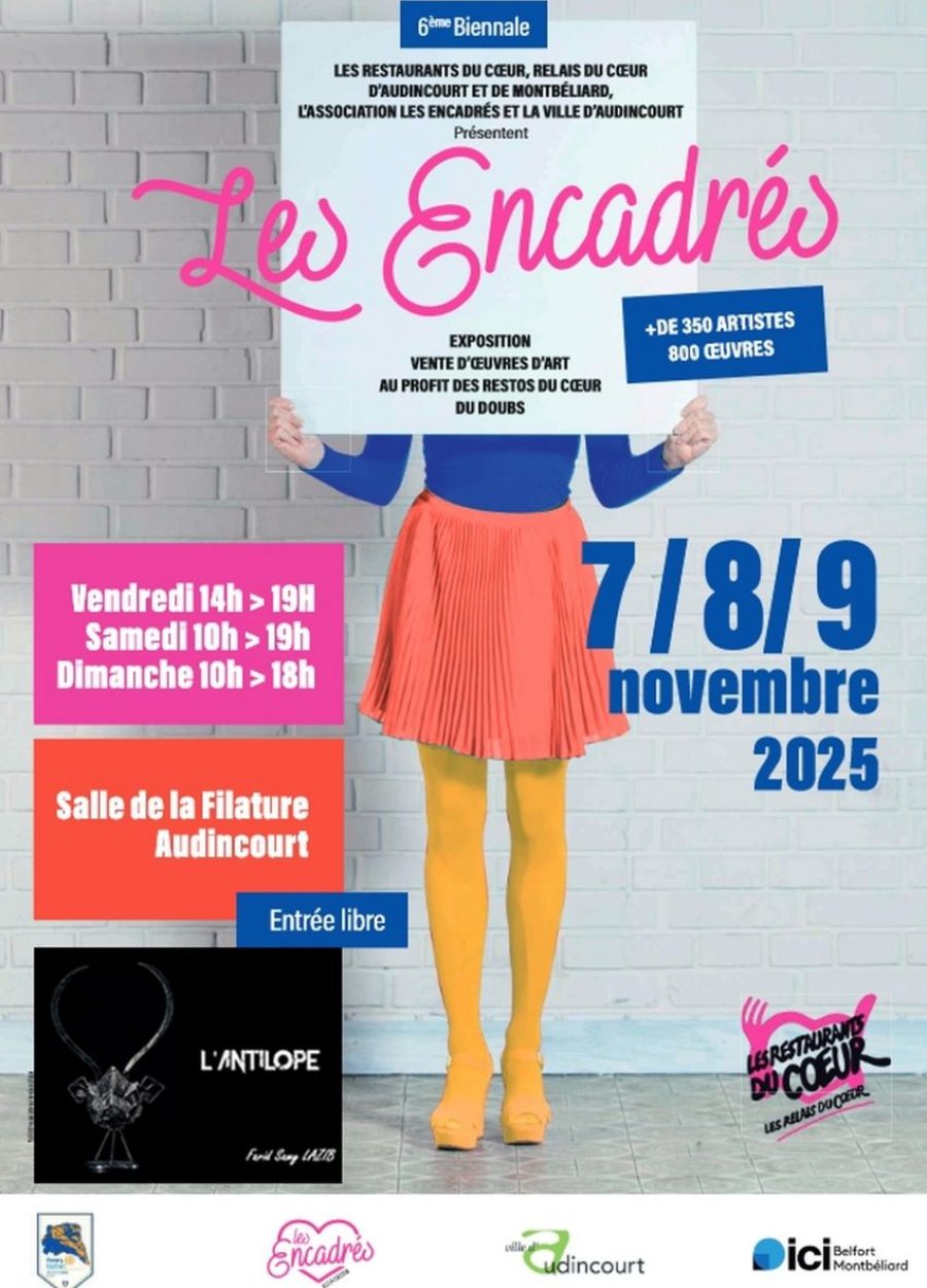 Présentation des prochaines expositions affiche d'exposition à laquelle a participé Farid Lazib sculpteur et soudeur artistique